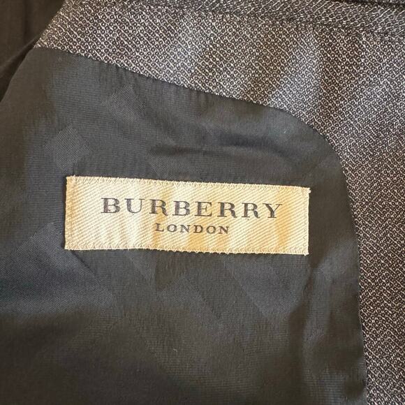 Burberry Millbank Travel Ababy Gray Textured Tailored Men’s Wool Suit Set 52R - Picture 10 of 16